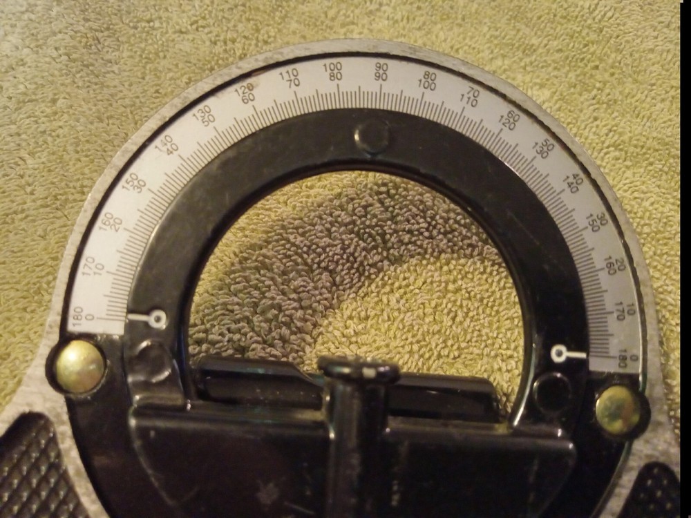 Unbranded Bevel Protractor 0-180 Degrees Bubble Level