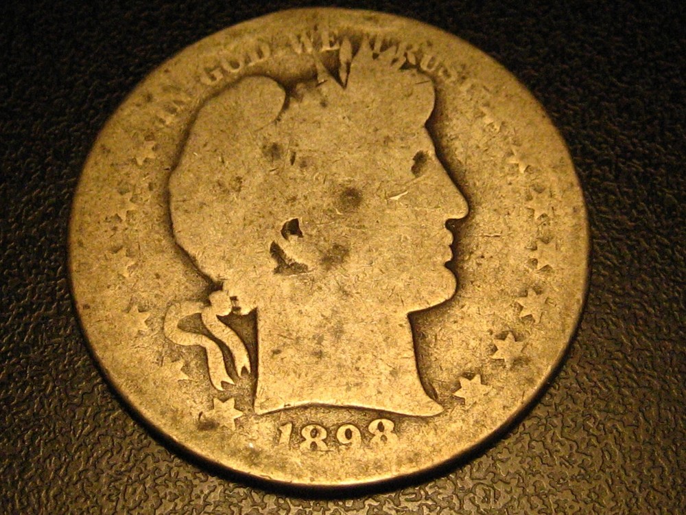 1898-S 90% Silver Barber Half Dollar