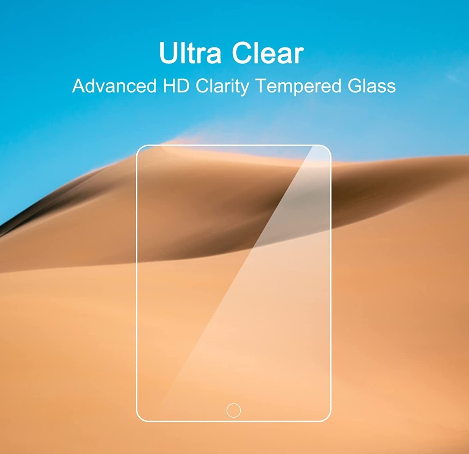 (2-Pack) HD Clear Tempered Glass Screen Protector For iPad 10.2 7th 8th 9th Gen