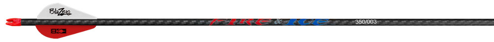 Element Archery Authentic Fire and Ice Arrows 12 Pack Fletched