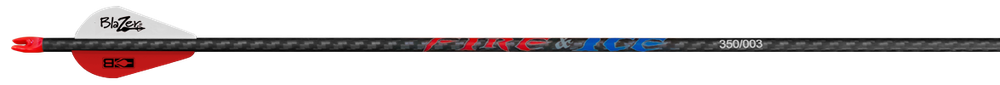 Element Archery Authentic Fire and Ice Arrows 12 Pack Fletched