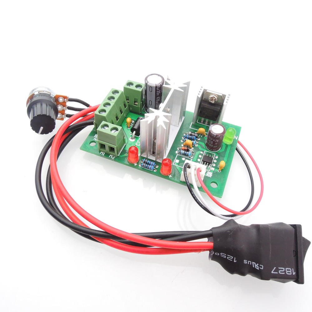6V 12V 24V PWM DC Motor Speed Controller Reversible Switch Adjustable Governor