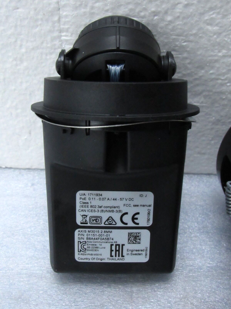 Axis M3015 Ceiling Mount Network Camera 01151-001 [CTSL]