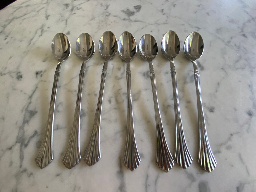 Cambridge Stainless flatware in Tracy pattern 7 pieces long teaspoon spoon