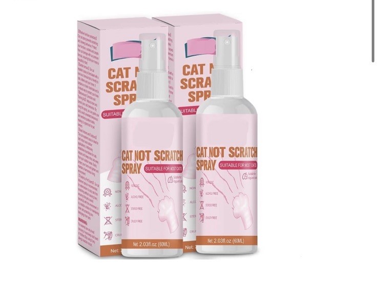 Cat Not Scratch Spray Anti-Scratch Training Aid Apple Scent 2 fl oz