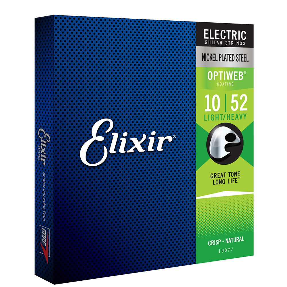 Elixir 19077 OPTIWEB Coating NPS Electric Guitar Strings Light/Heavy Set 10-52