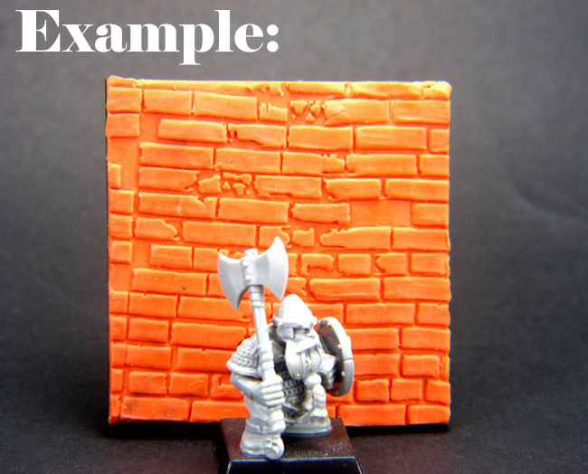 Rolling Pin - DUTCH BRICKS Texture - Create your bases - Infinity, Warhammer