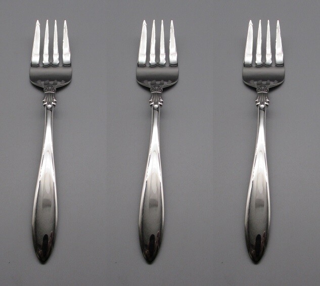 Oneida Stainless Flatware - KENYA - Large Serving Forks - Set of Three  - New