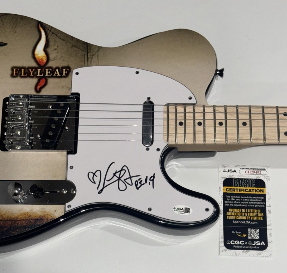 LACEY STURM SIGNED CUSTOM FLYLEAF ELECTRIC GUITAR JSA COA