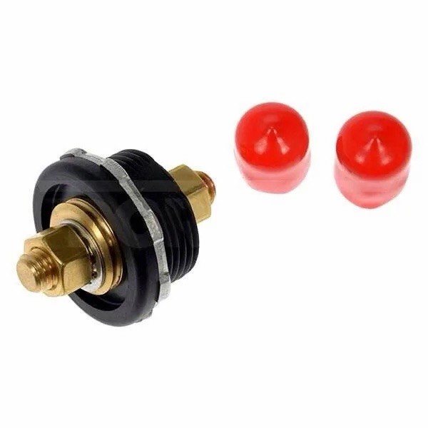 Dorman 91812 Red Battery Bulkhead Pass Through Connector