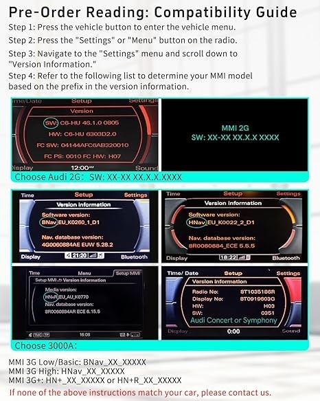 CHOOCL Bluetooth 5.0 Car Adapter for Audi with AMI Interface, Mercedes & Volks..