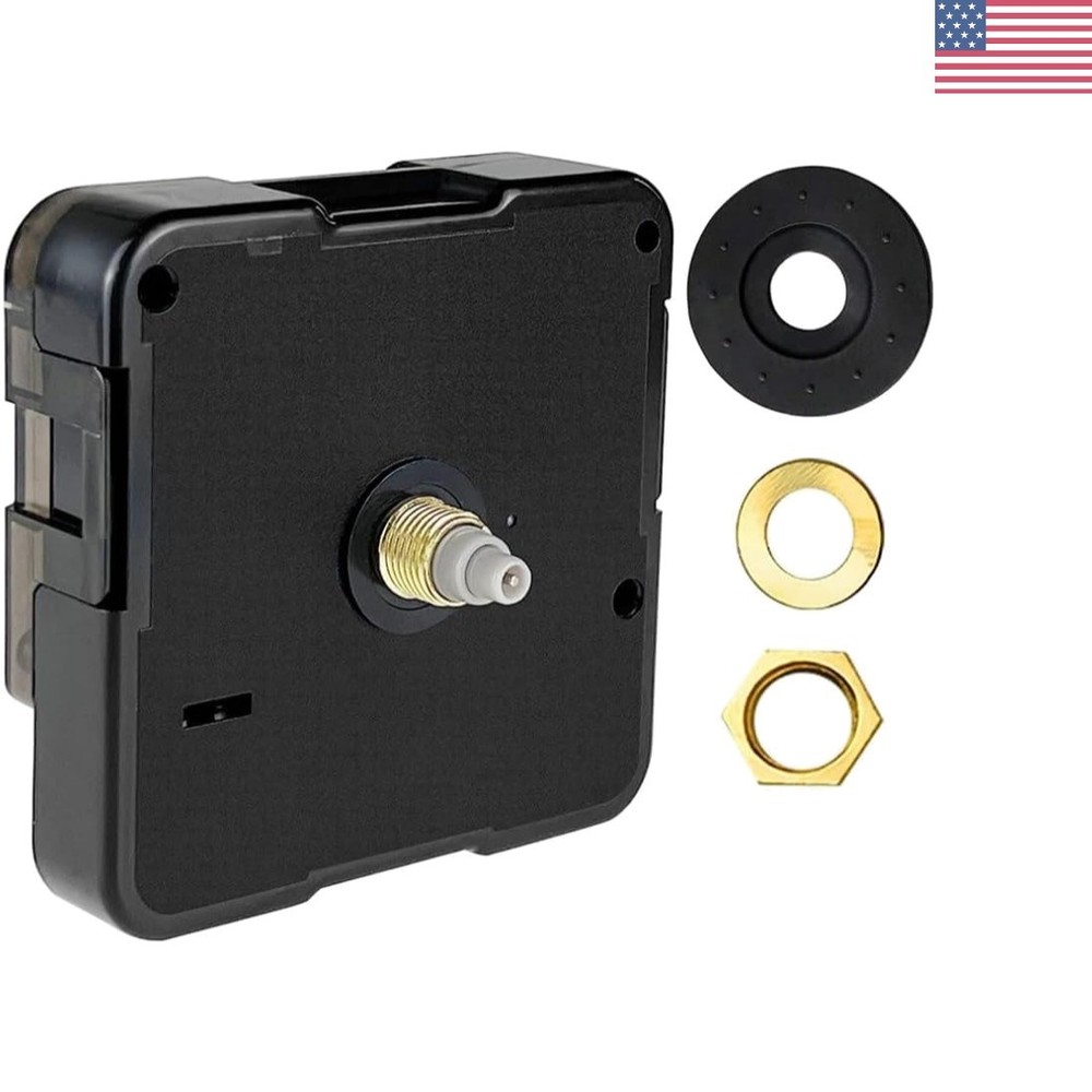 Compact Battery-Powered Clock Mechanism - Perfect for Custom Wall Clock Projects