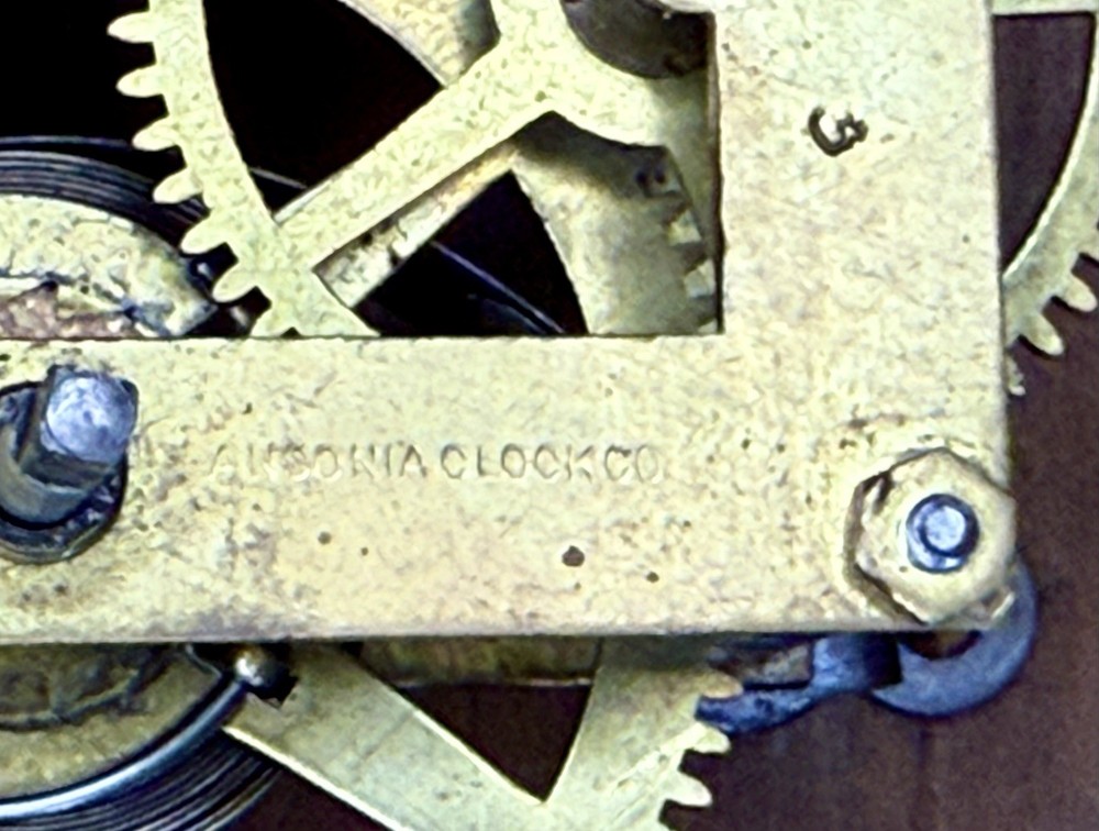 Antique ANSONIA Gallery CLOCK RUNNING!!!