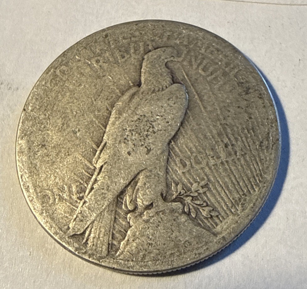 1922 Peace Silver Dollar, 90% Silver, Circulated