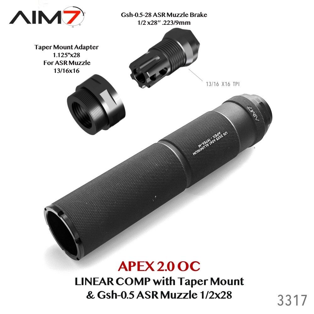 AIM7 APEX 2.0-Knurled Modular Comp  Gsh 0.5  OC 223