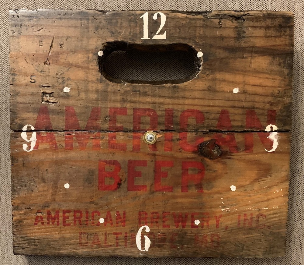 American Beer Vintage Crate Clock #8
