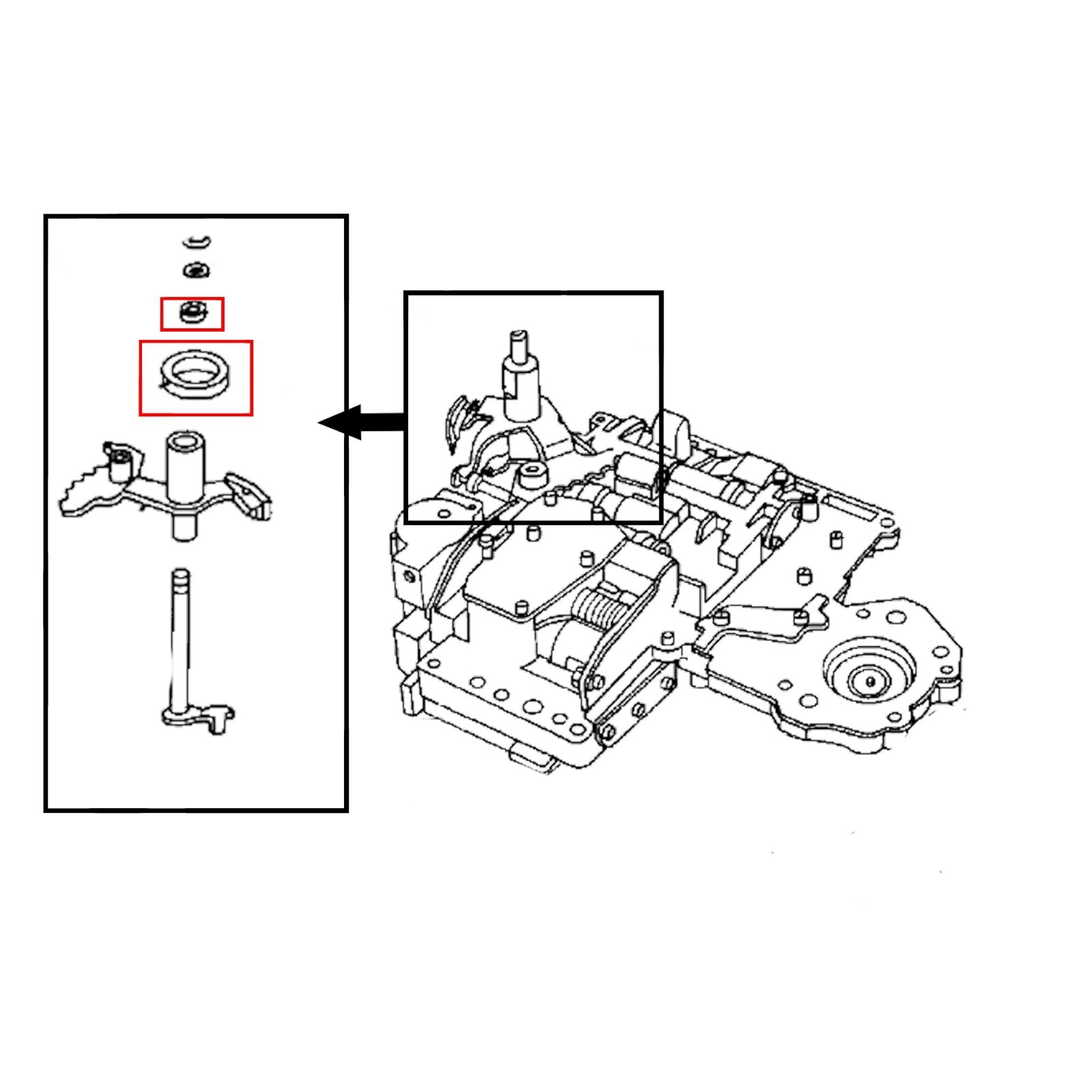 904 727 TF8 TF6 Seal Shift Linkage & Kickdown Rod Dodge TorqueFlite Transmission