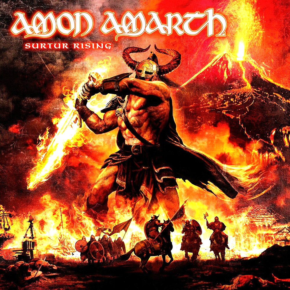 Amon Amarth Surtur Rising 12x12 Album Cover Replica Poster Glossy Print