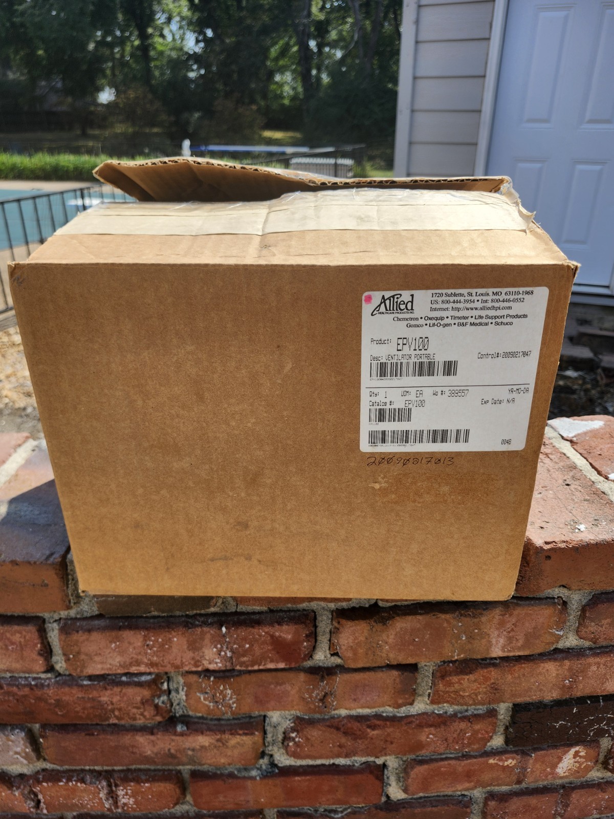 Allied Healthcare Ventilator EPV100 in open box with Power Supply Never Used