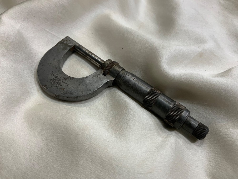 Micrometer Mauser 0-25 mm 0.01 1940s Germany