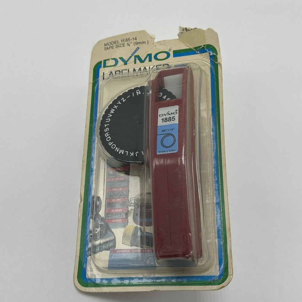 DYMO Labelmaker 1885-14 Tape 3/8" Red