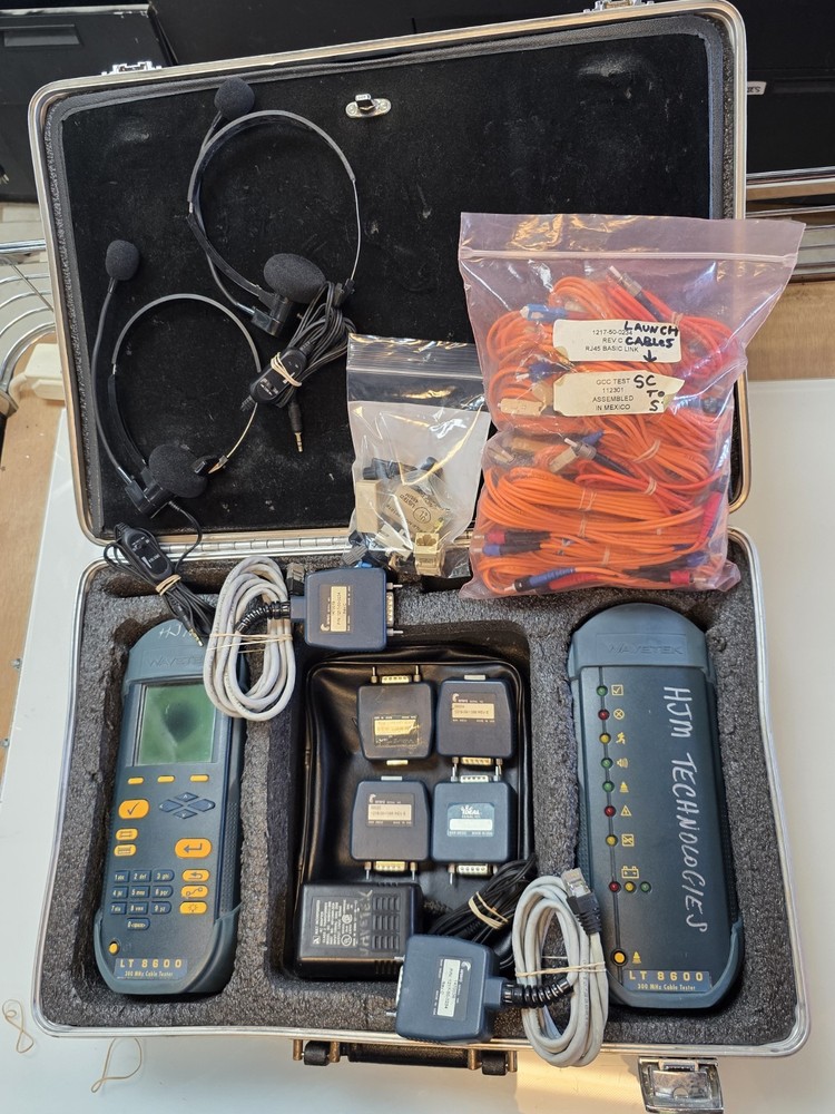 Wavetek LT8600 Cable Certifier Cat5 Cat5e w/ Adapters & Calibrator AS-IS