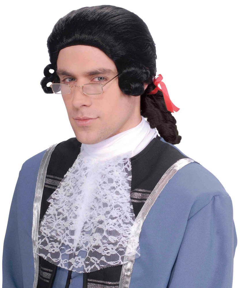 Black Colonial Man Wig