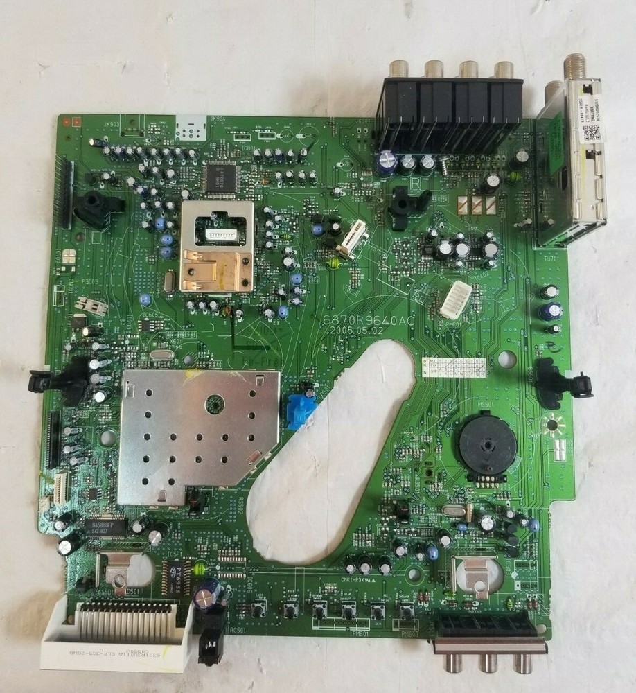 ZENITH ZDX-313 VCR & DVD Player MAIN PCB BOARD w Display & Inputs Working