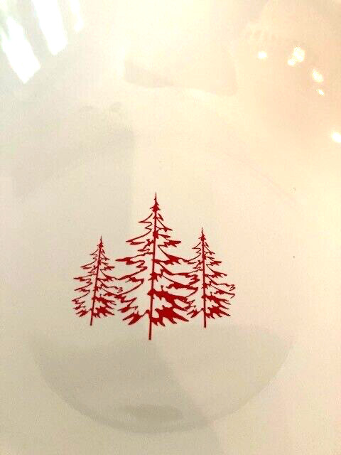 Avon Red Woods Ceramic Bowl 9 3/4"