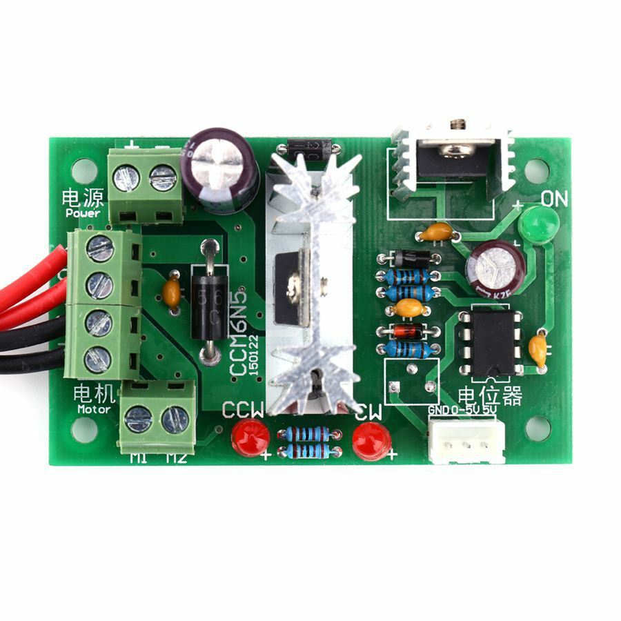 6V 12V 24V PWM DC Motor Speed Controller Reversible Switch Adjustable Governor