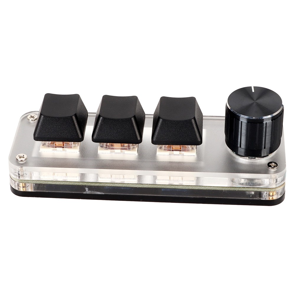 (3 Keys 1 Knob) USB Mini Key Keypad DIY Programmable Keyboard With⭐