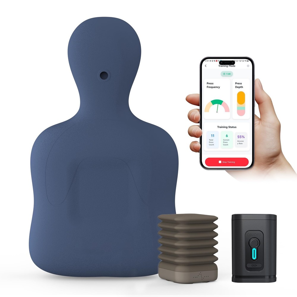 CPR Manikins, Inflatable CPR Mannequin, CPR Dummy with Compression Feedback D...