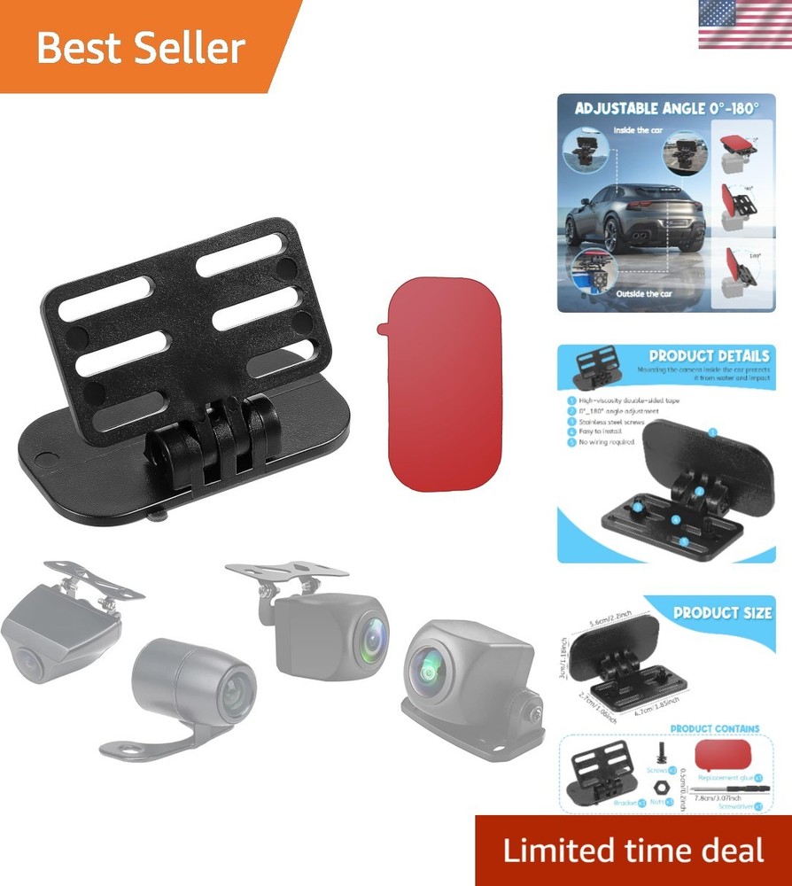 Universal Dash Cam Rear View Camera Mount with Installation Tools Included