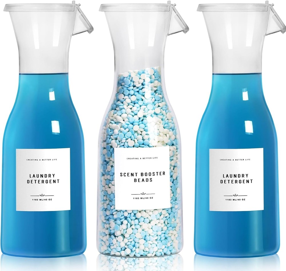 Laundry Deternt Dispenser Bottle with Waterproof Label for Deternt,