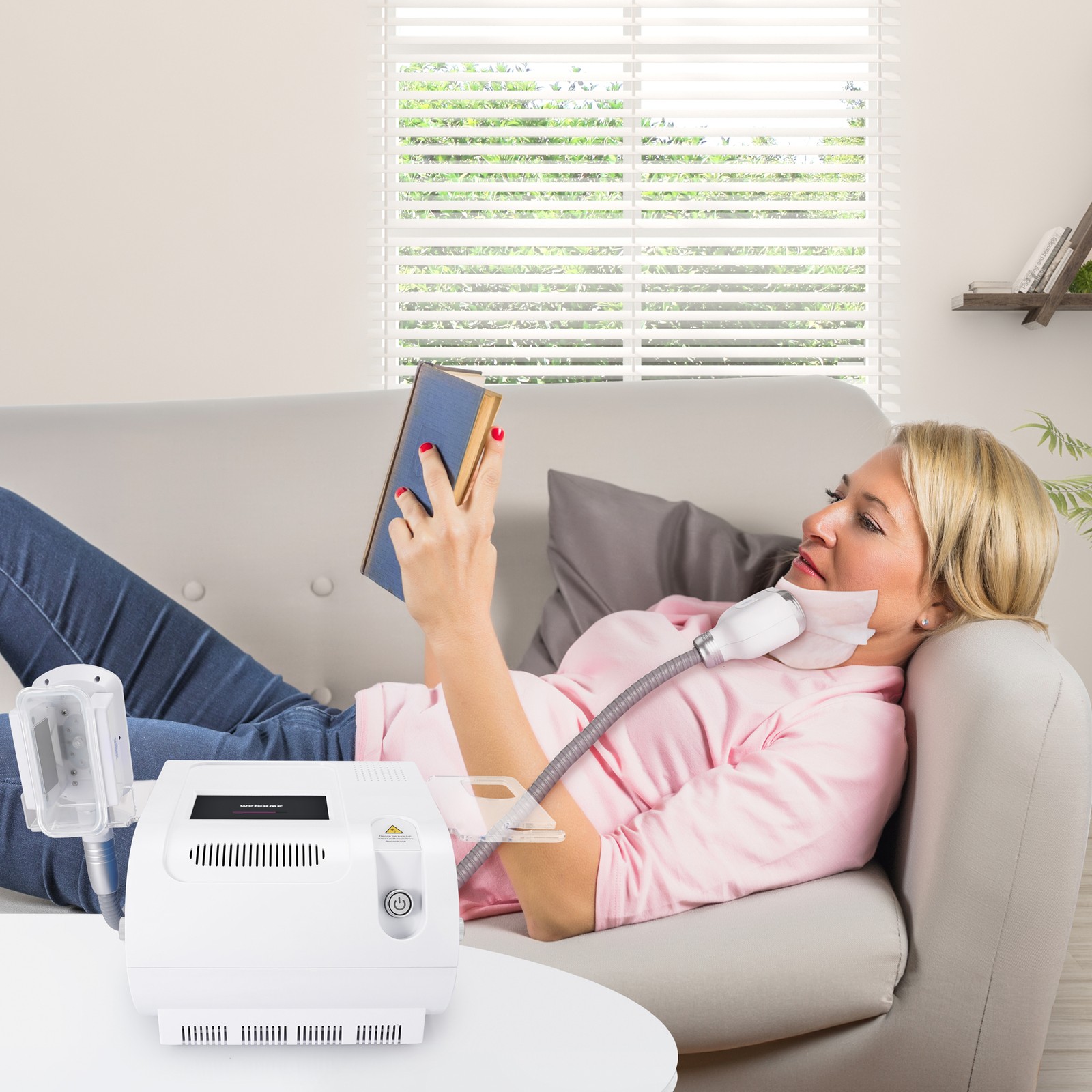 3 Handles Cold Beauty Machine 1 Chin handle+2 Body handle