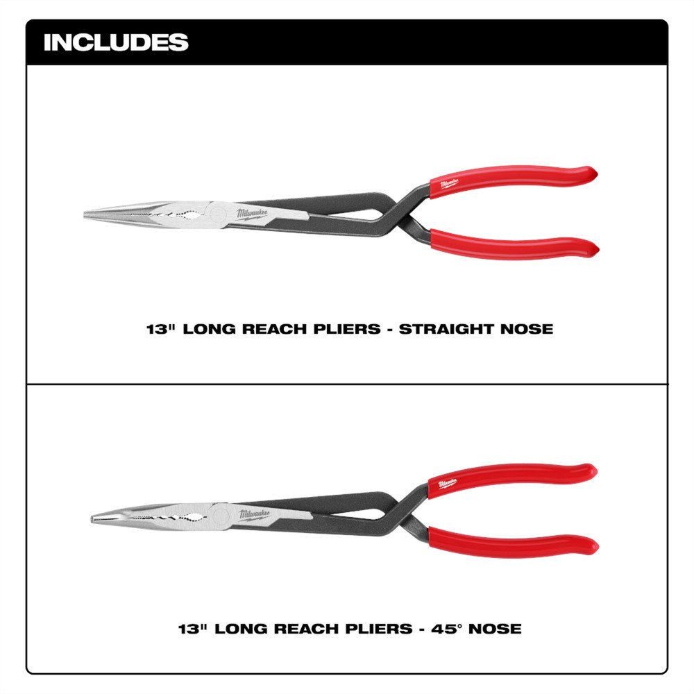 Milwaukee Tool 2PC Long Reach Pliers Set