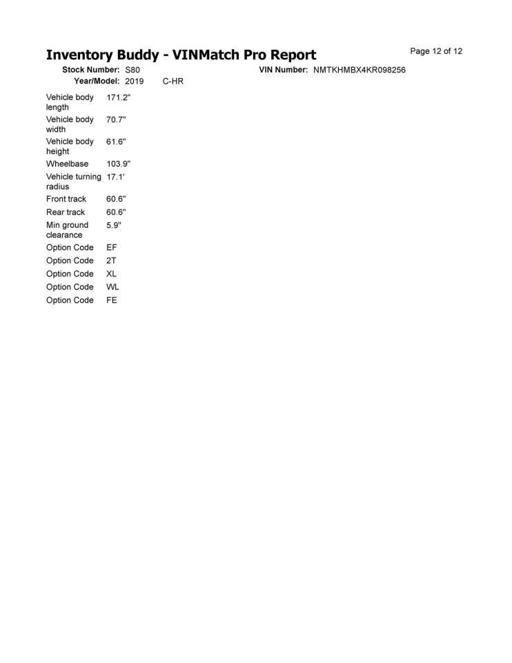 Camera/Projector Camera Front Windshield Mounted Fits 19 C-HR 1117762