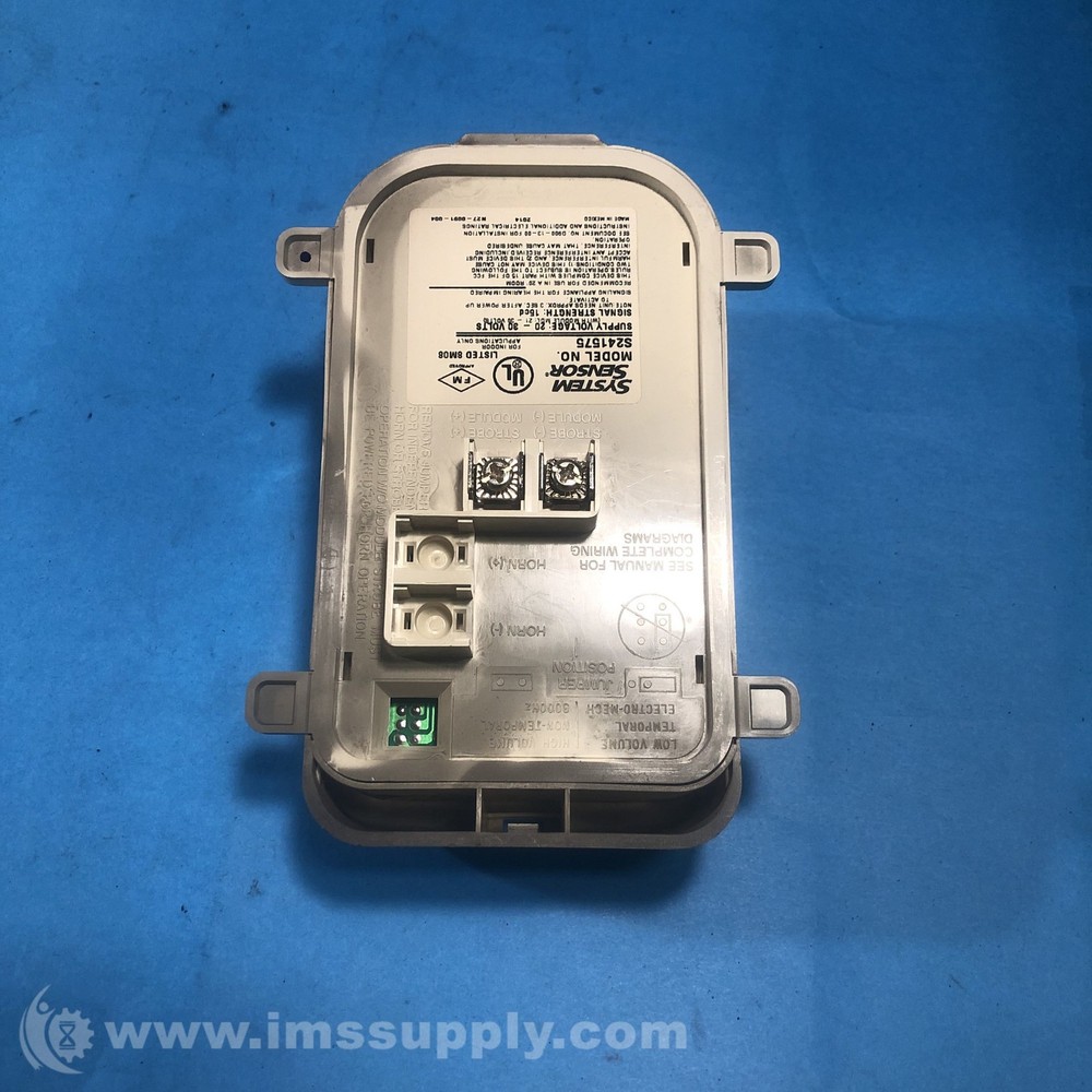 Strobe S241575W 24 Volt White Wall Mount Strobe Light FNOB