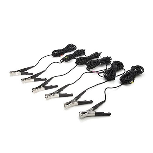 Replacement Clamp Microphones for ChassisEAR 16-foot Cables Color-Coded Leads