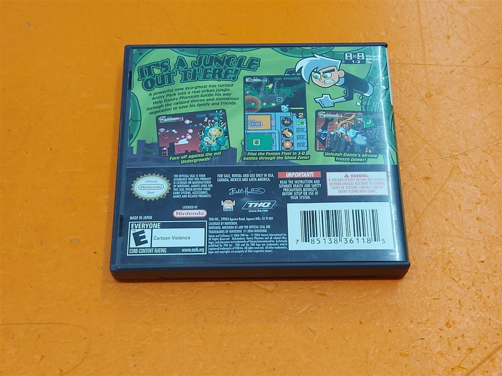⭐️⭐️⭐️⭐️⭐️ **EMPTY Game Case** Nintendo DS Danny Phantom: Urban Jungle