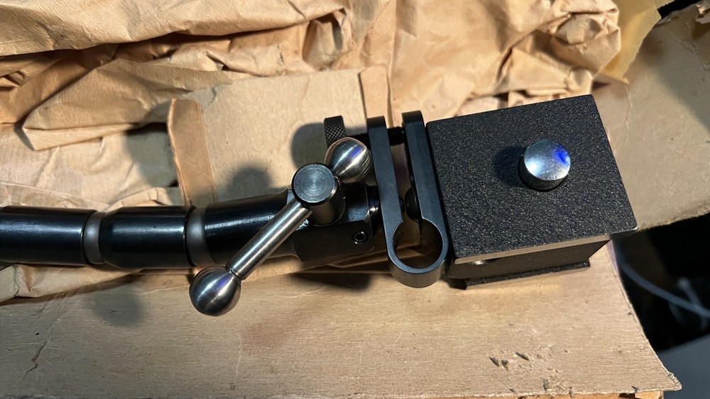 Starrett 657TW Magnetic Base with Flex-O-Post Fine Adjustment Indicator Holder