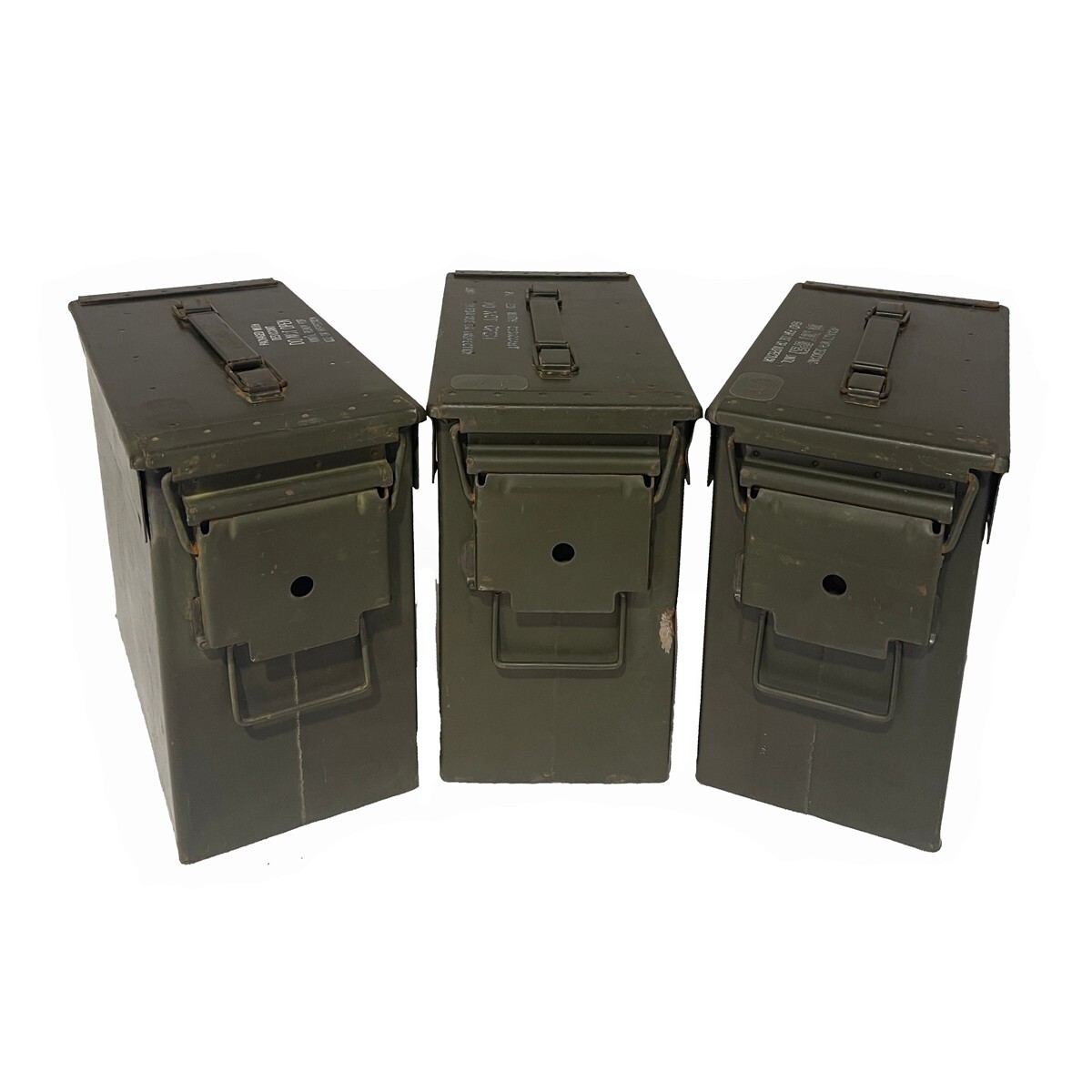 Tall 50 Cal Ammo Can Grade 1 US Military Surplus - 3 Pack