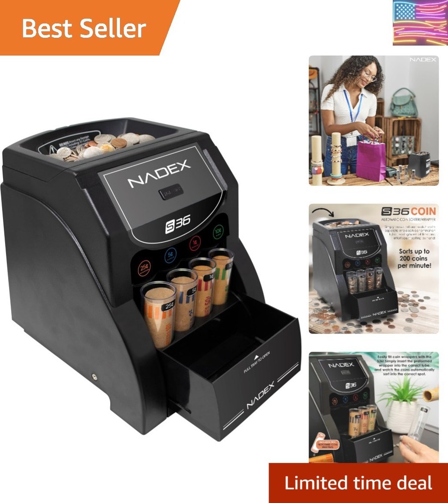 36SN Automatic Coin Sorter and Wrapper
