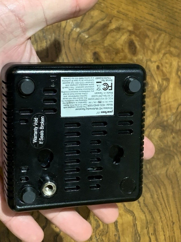 Peerless-AV PeerAir Wireless HD Multimedia Receiver (Unit Only) UNTESTED