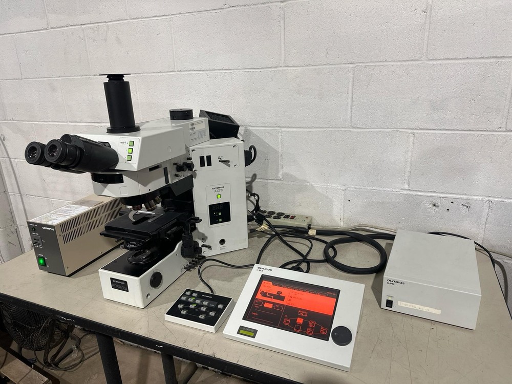 Olympus PROVIS AX70 Compound Fluorescent Microscope AX70TRF U-MCB U-PS U-HSTR ++
