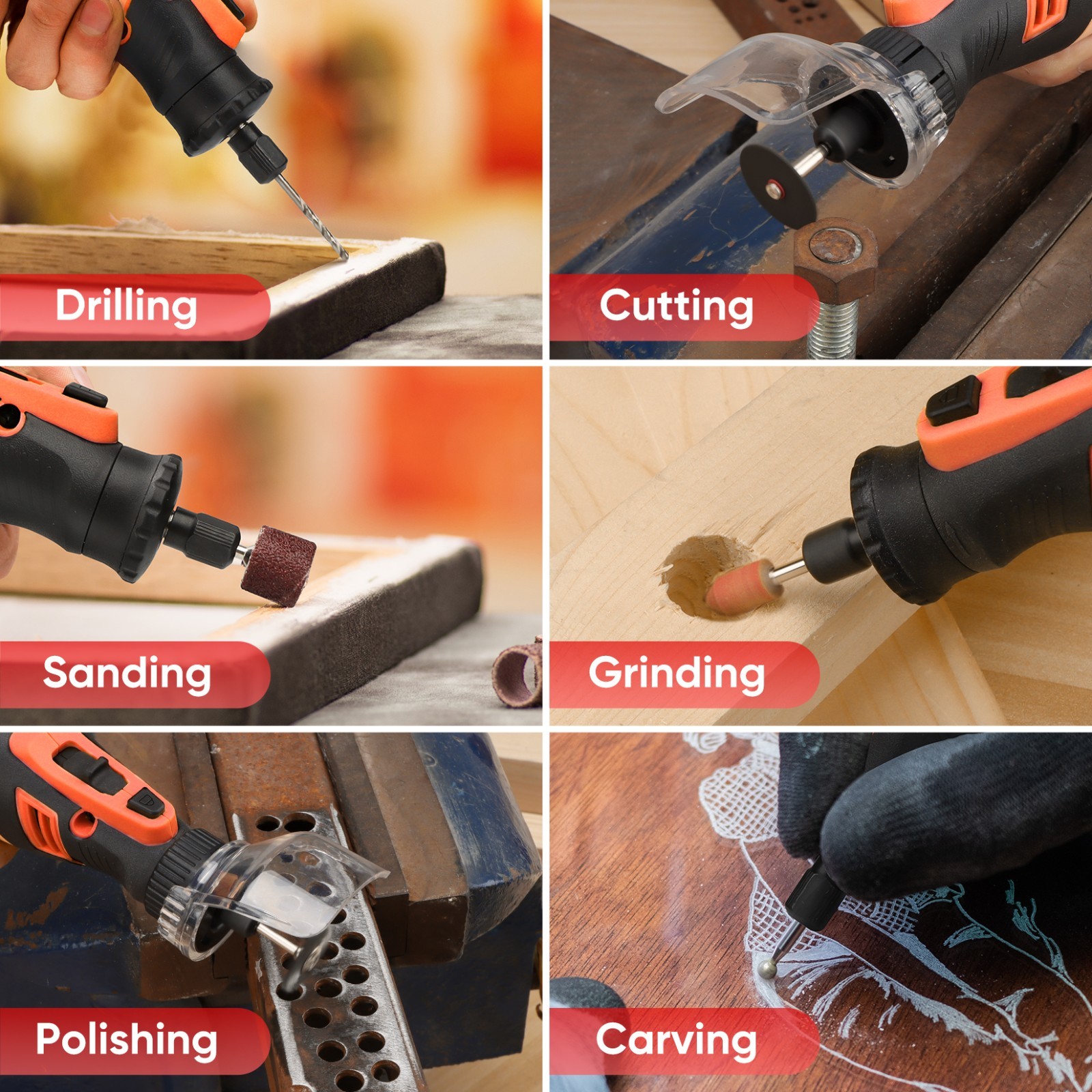 SHALL 508pc Rotary Tool Accessories Kit Multifunctional Set,Perfect for Cutting