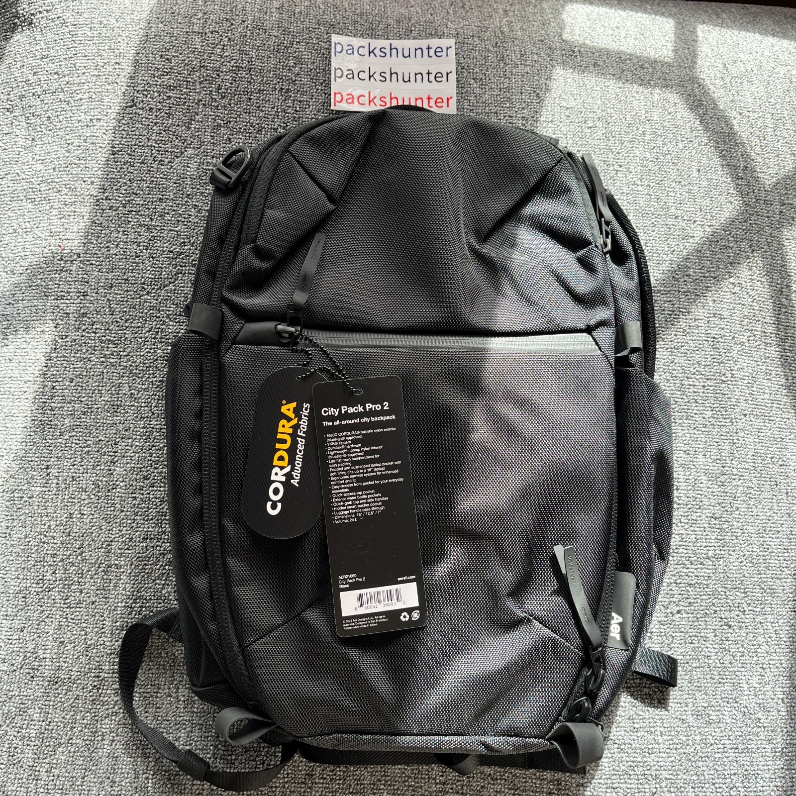 Aer City Pack Pro 2 Backpack (24L, Black) | 16" Laptop, EDC, Travel | BNWT