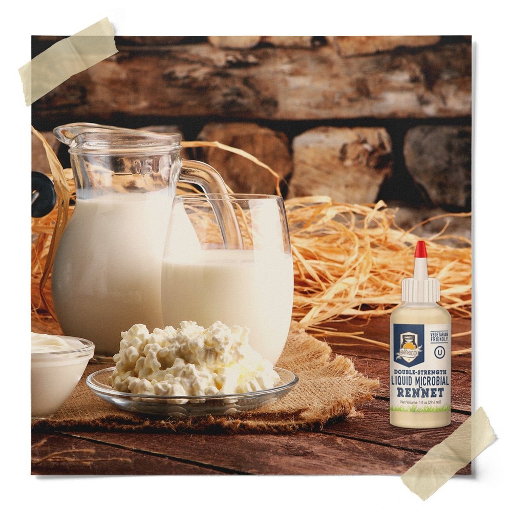 Liquid Microbial Rennet - Vegetarian Rennet - Vegan Cheesemaking
