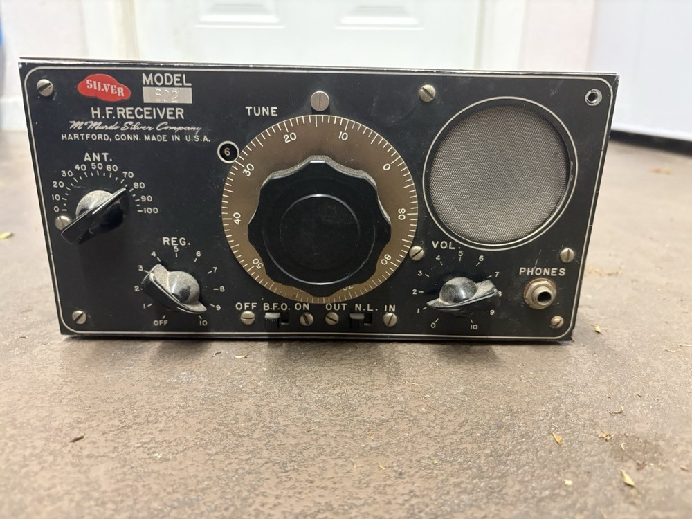 McMurdo Silver Company H.F. Receiver Model 802 Untested
