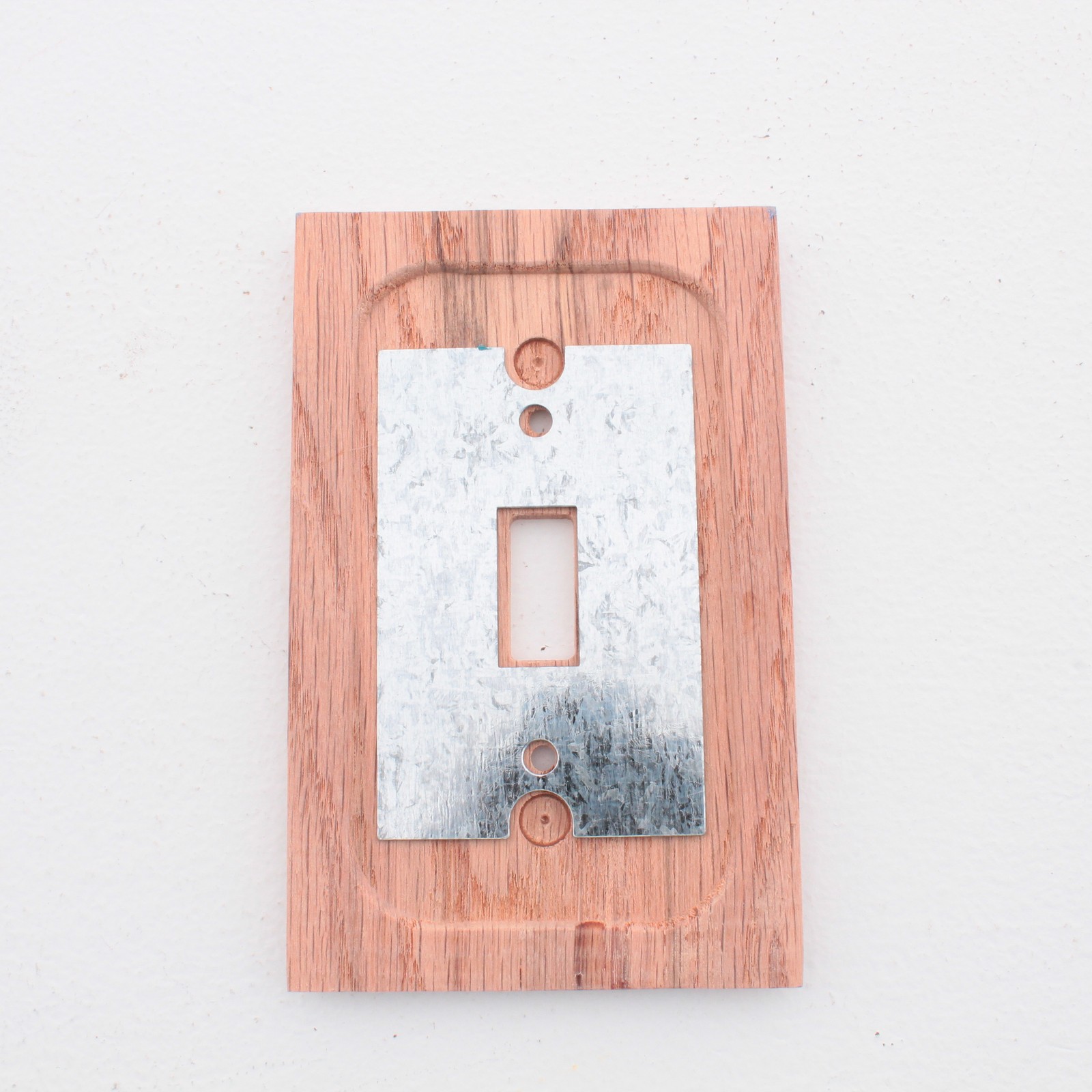 Leviton 89201-UNF Unfinished Wood 1-Gang Toggle Switch Cover Wallplate